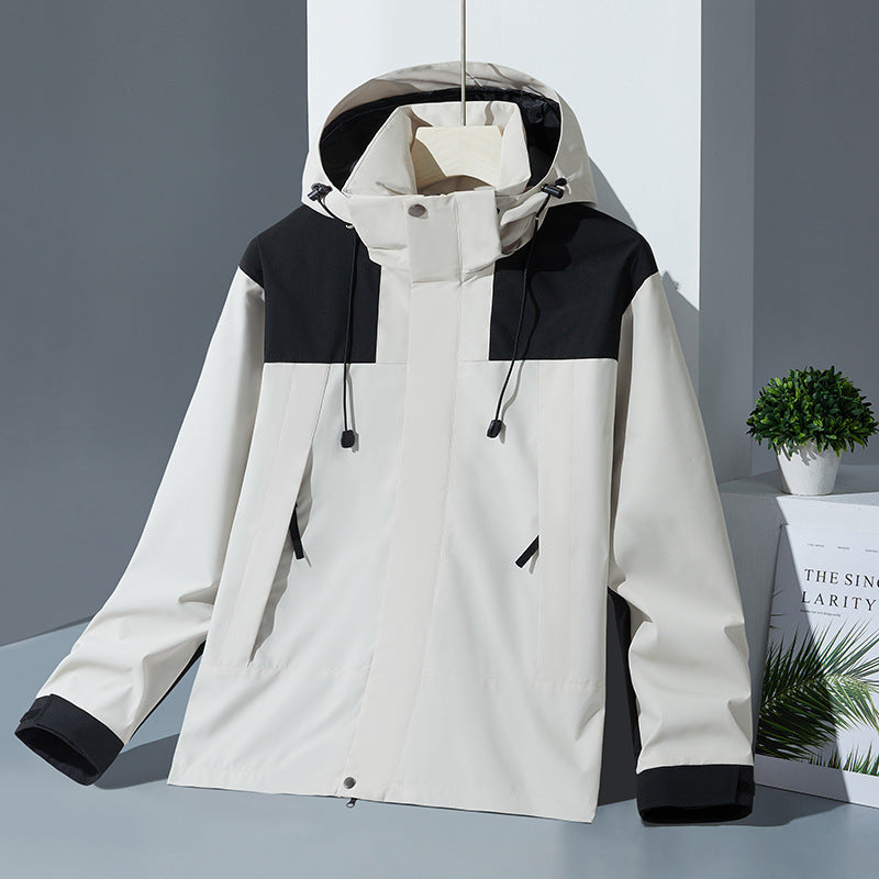 Jacket men's spring and autumn jacket men's and women's outdoor leisure sports windproof waterproof couple windbreaker Mountaineering