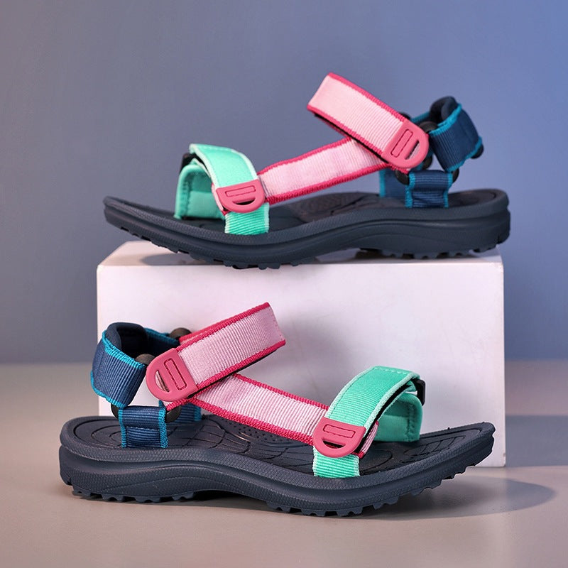 Children's Sandals for Boys and Girls in Summer New Style Comfortable Soft Sole Fashionable Breathable Outdoor Open-Toe Sports Beach Shoes