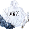 Amazon independent station wish European and American fashion sheep printing loose autumn and winter long sleeve large size hooded women's wholesale