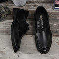 Leather shoes men's soft bottom men's leather shoes business formal wear leather shoes men's dad shoes work business casual shoes men's shoes