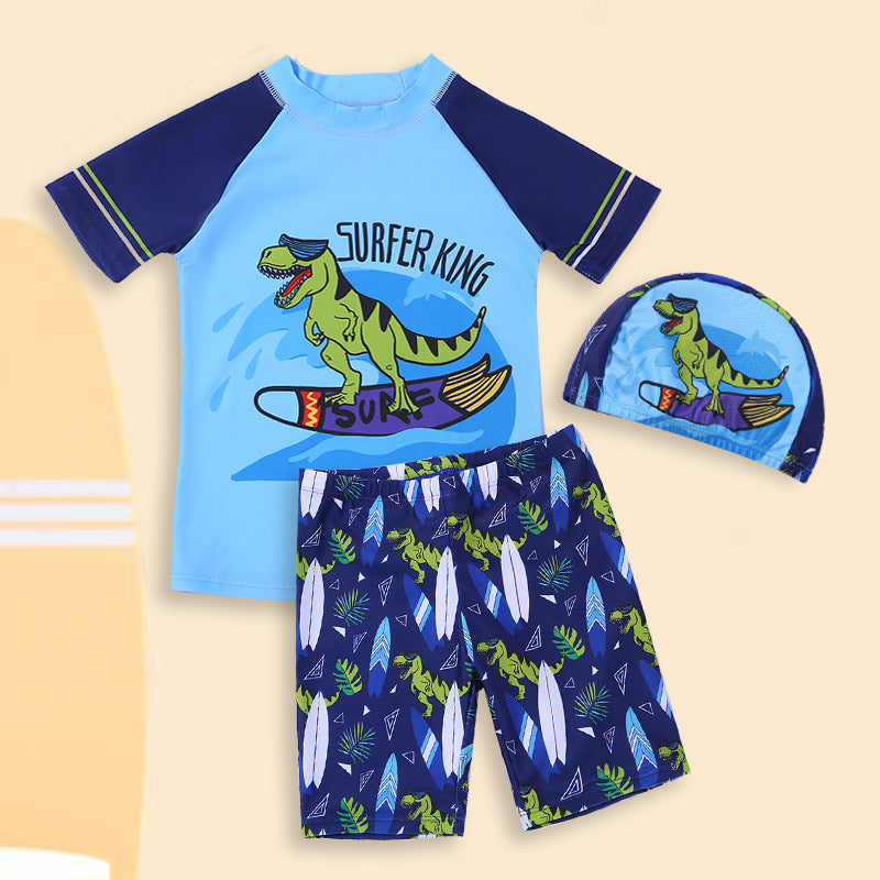 Children's Swimwear Boys Swimming Trunks Big Kids Swimming suit Baby Boy Split Sun Protection Swimsuit Cartoon Swimsuit