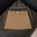 Spring and Autumn New High-Waisted Hip-Hugging Skirt, Slimming and Height-Enhancing Short Skirt, Anti-Exposure Design, Half-Body Skirt, Suit Hip-Hugging Skirt