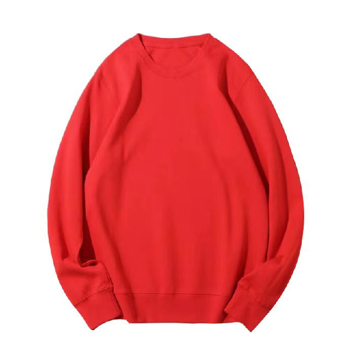 190g sweater women's autumn and winter round neck pullover women's sweater thickened thin velvet solid color plus size loose class clothes sweater women