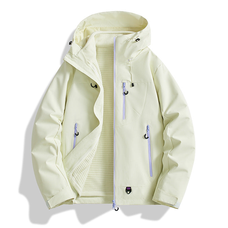 2025 New Style Jacket for Men and Women, Outdoor Three-In-One Windproof and Waterproof Detachable Two-Piece Jacket in Stock