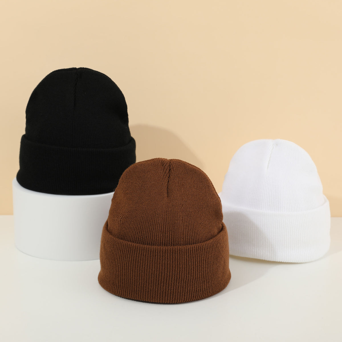 High-Quality Candy-Colored Knit Hats for Men and Women, Autumn and Winter Warm Hats, Outdoor Cold-Proof Pullover Knit Hats