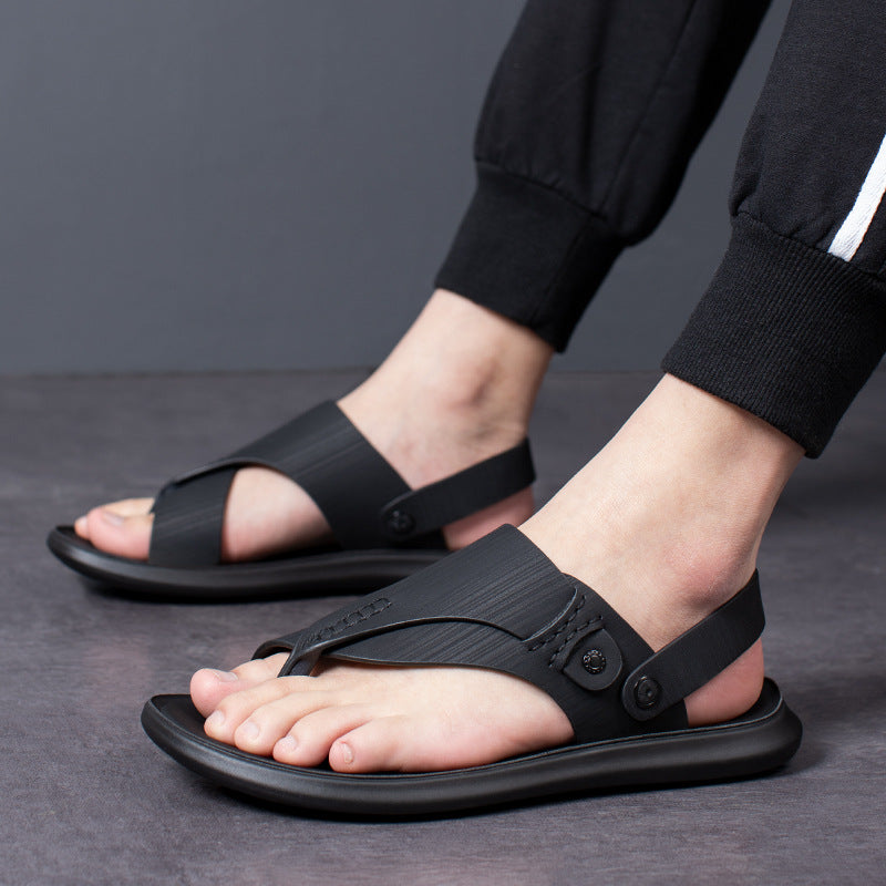 Sandals Men's Summer New Soft Clip Sandals and Slippers Casual Men's Beach Shoes Outdoor Wear Fashion Men's Sandals