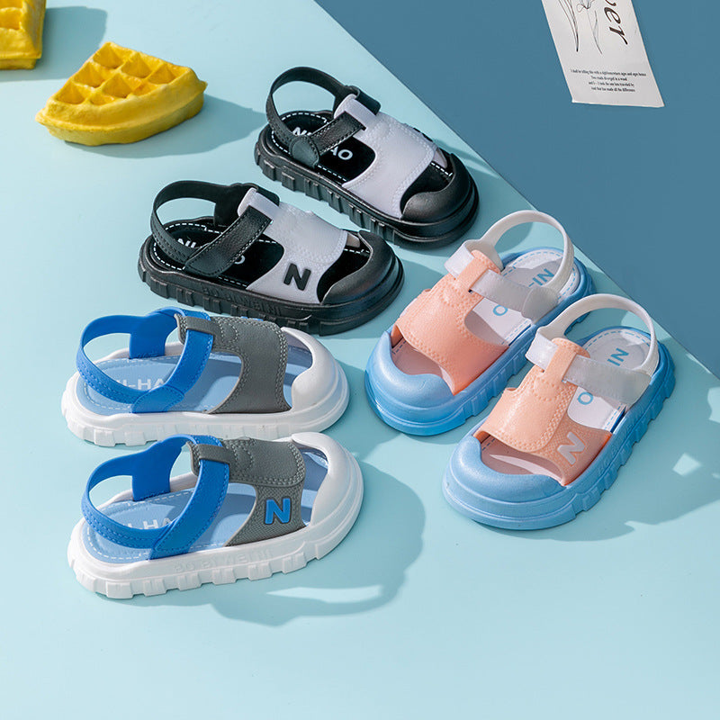 New Children's Sandals Summer Girls Boys Bathroom Home Non-slip Soft Bottom Cartoon Baby Sandals Sandals