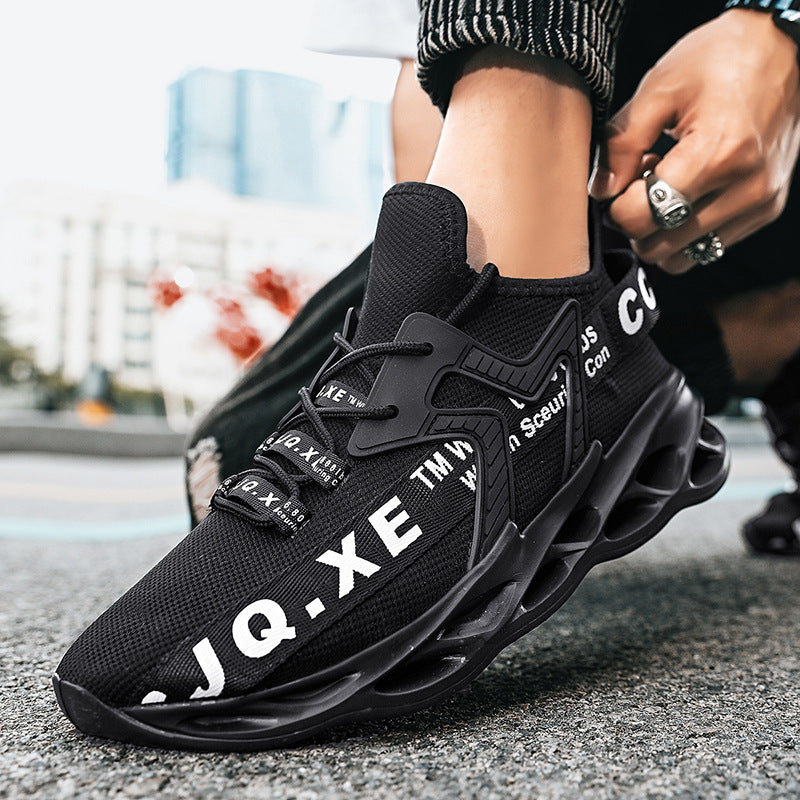 Shoes men's tide low side fly woven mesh foreign trade Amazon breathable sneaker men's shoes Jinjiang shoes sneakers