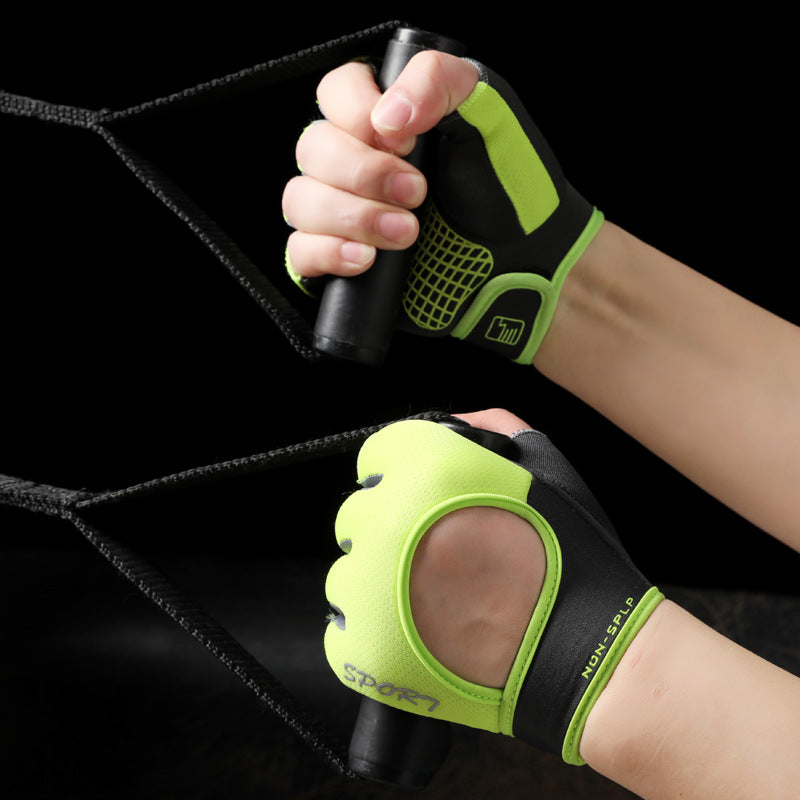 Fitness sports gloves summer women's lightweight breathable outdoor riding equipment training wear-resistant anti-cocoon A15-KJS