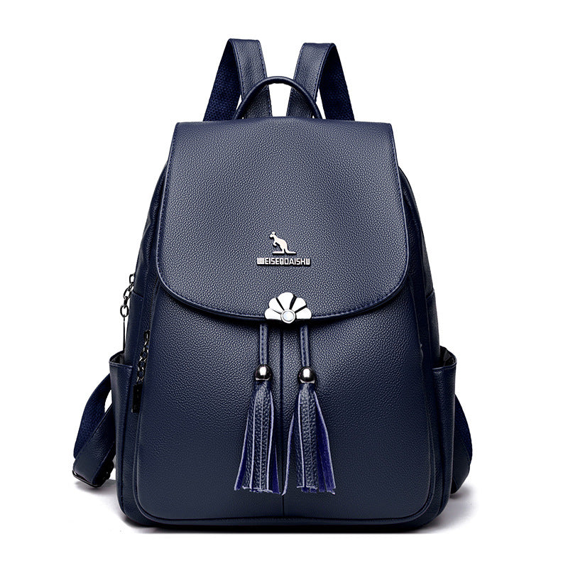 Foreign Trade Women's Backpack 2026 New Fashion Versatile Large-Capacity Travel Backpack Simple Middle-Aged Mom Bag Trendy
