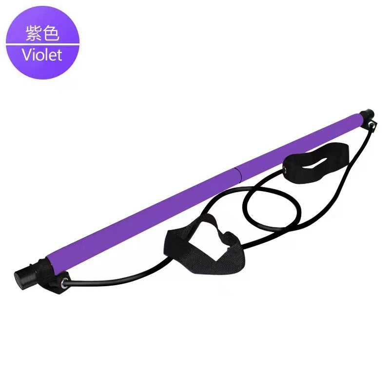 Pilates Stick Multifunctional Fitness Stick Yoga Pilates Equipment Home Elastic Sports Training Hip Training Rope