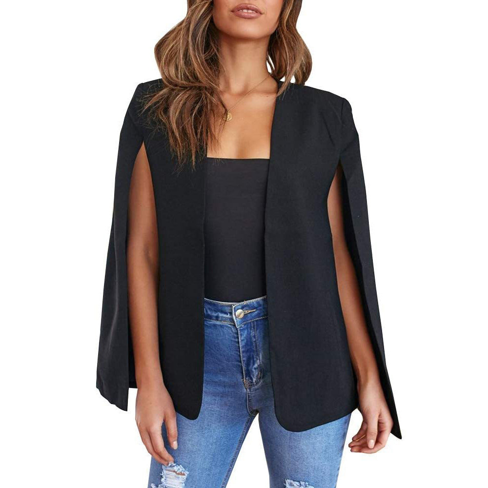 2022 European and American Women's Shawl Jacket Amazon Explosions Cloak Vest Small Suit Multicolor Spot Hair