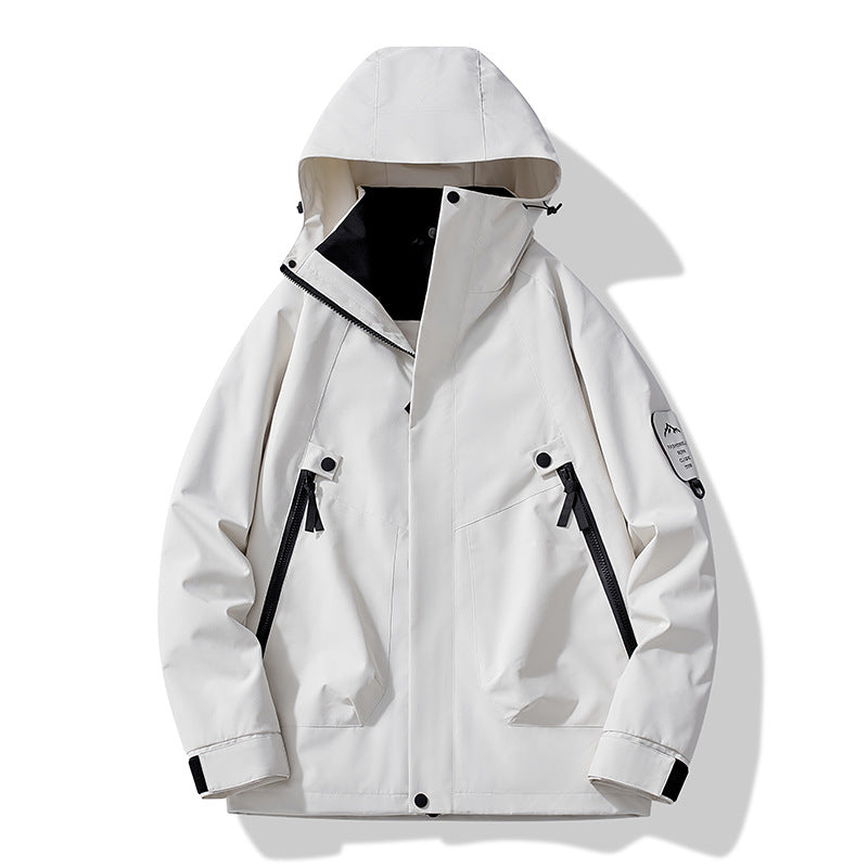 Jacket for Autumn and Winter, 25 Styles of Warm Coats, Windproof and Waterproof Outdoor Jackets, Detachable Two-Piece Set, Couple's Hiking Clothing
