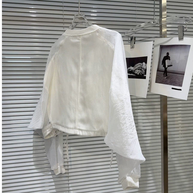 European Station 2025 Summer New European Design Versatile Short Thin Jacket Long Sleeve Sun Protection Women's Clothing