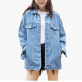AliExpress cross-border European and American foreign trade women's clothing Amazon spring and autumn new Denim coat women's jacket long sleeve top