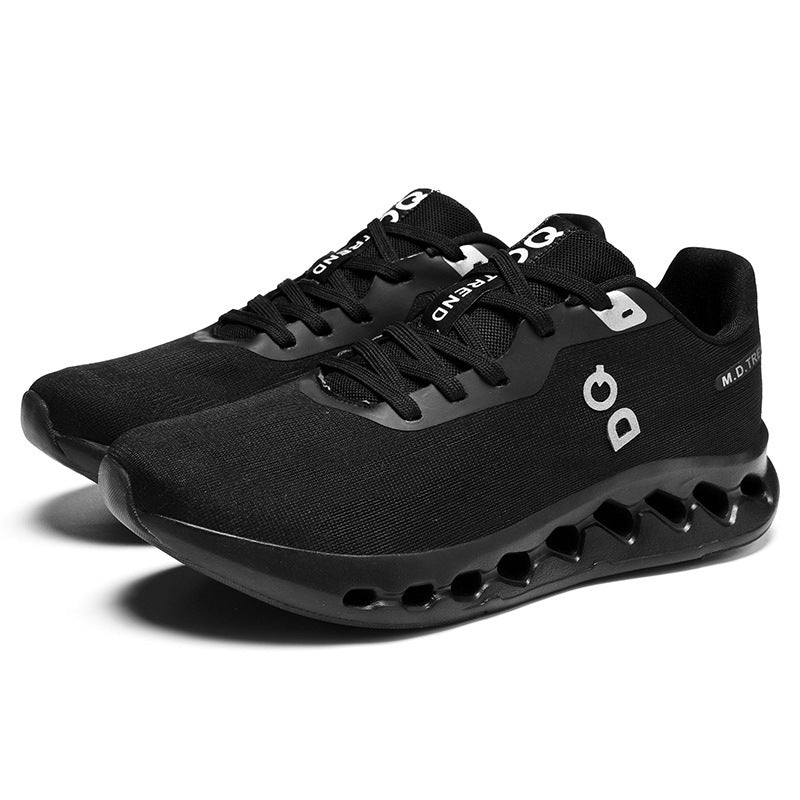 Men's Low-Top Sneakers, Lightweight Breathable Casual Shoes, Trendy Fly-Knit Lace-Up Men's Shoes Sneakers