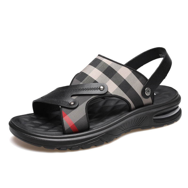 Sandals Men's Casual Beach Shoes Outdoor Sports Sandals Casual Shoes 2026 New Style Air Cushion Sole Anti-Slip Drop Shipping