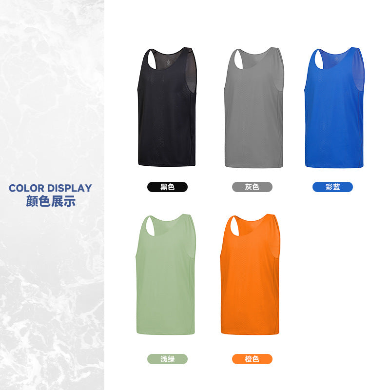 New Wind Tunnel Vest for Men and Women, Sleeveless Sports Vest, Thin, Ultra-Light, Quick-Drying Fitness Running Group Clothes