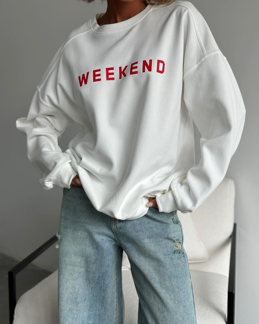 Amazon Cross-Border European and American Women's Casual Printed Thick Versatile Long-Sleeve Sweatshirt Mid-Length Winter Style