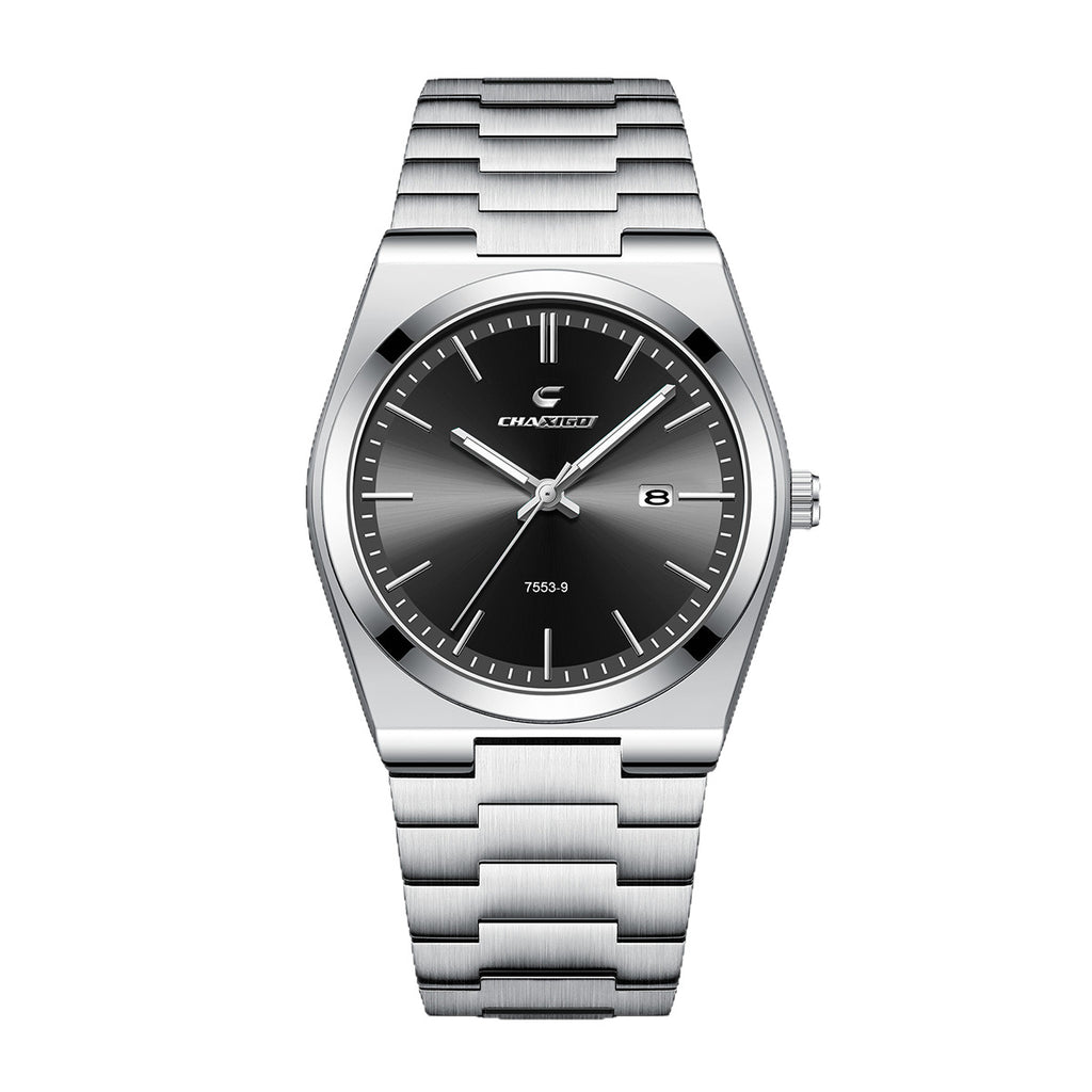 Swiss Brand Chaxigo Ultra-Thin Men's Watch Waterproof Luminous Quartz Watch Alloy Export Hot Model Dropshipping