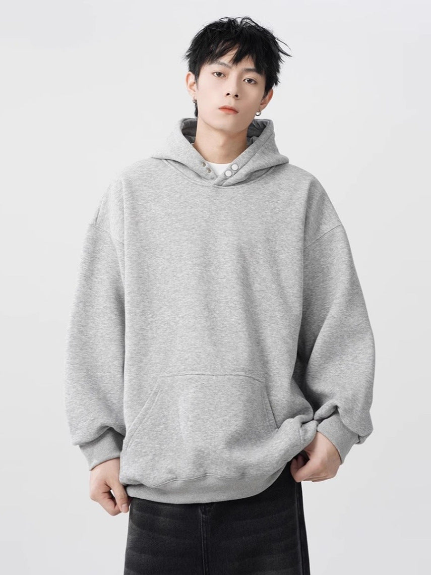 2024 American Heavy Hooded Sweater Men's Autumn Fashion Brand Casual Couple Hoodie High Street All-match Loose Jacket
