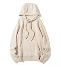 450g heavyweight cotton polar fleece dark blue navy blue hooded sweater men's and women's Indigo warm lovers hoodie autumn and winter