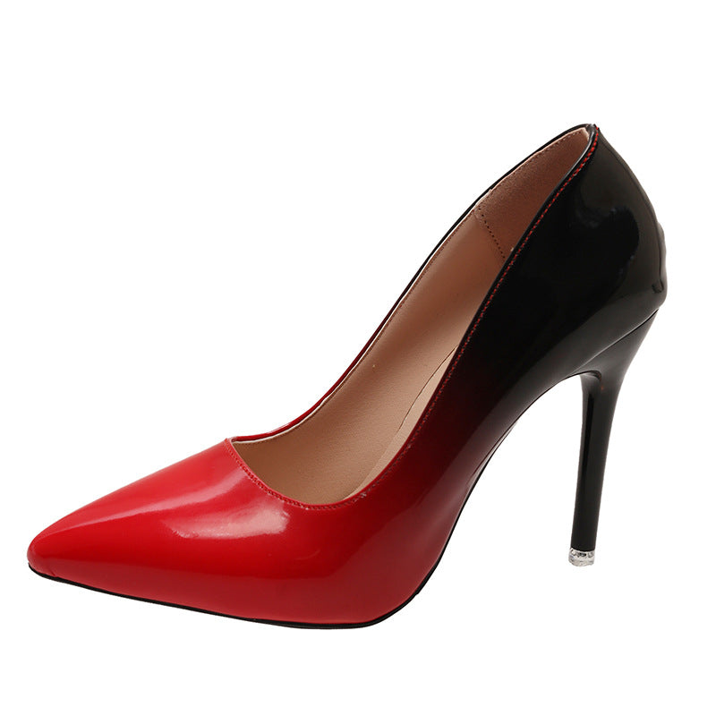 High Heels Women's 2025 Spring and Autumn New Sexy Pointed Stiletto Heel All-match Fashionable Shallow Mouth plus size Single-layer Shoes for Women