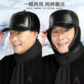 Winter Hats for Men, Middle-Aged and Elderly, Baseball Caps, Warm Ear Protection, Forward Hats for the Elderly, Cold-Proof Peaked Caps, Thickened and Warm