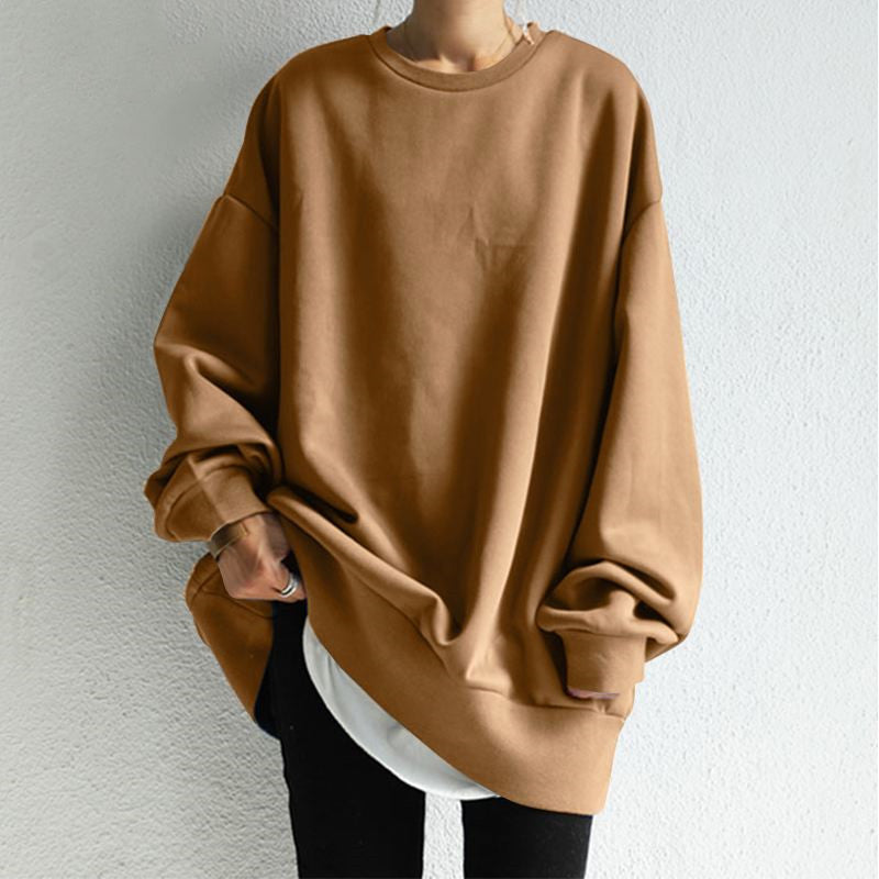 AliExpress new sweater 2022 winter OL temperament Korean women's pullover crew neck Loose Women's sweater