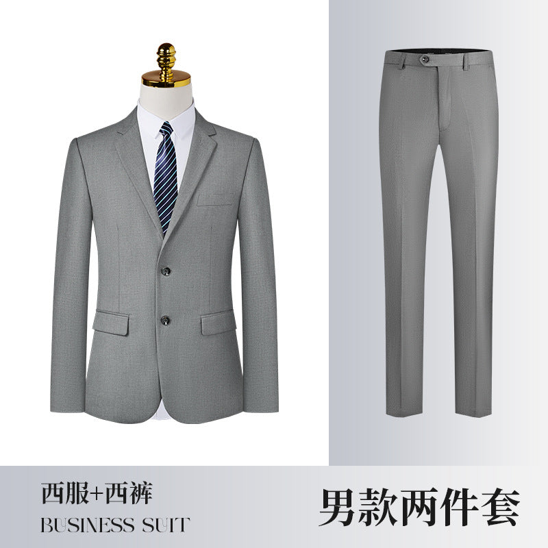 Four Seasons Serge Suit Business Suit for Men and Women Autumn Slim-fit Business Suit Women's Pants Vest Dress