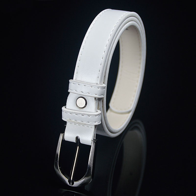 Trendy New Fashion Simple Versatile Children's Decorative Smooth Buckle Belt with Lychee Pattern, Wholesale from Manufacturer