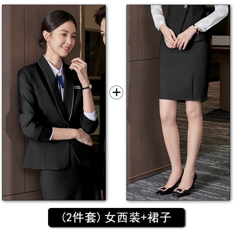 Professional Vest Suit Suit Female Property Jewelry Hotel Ktv Front Desk Receptionist Beautician Work Clothes