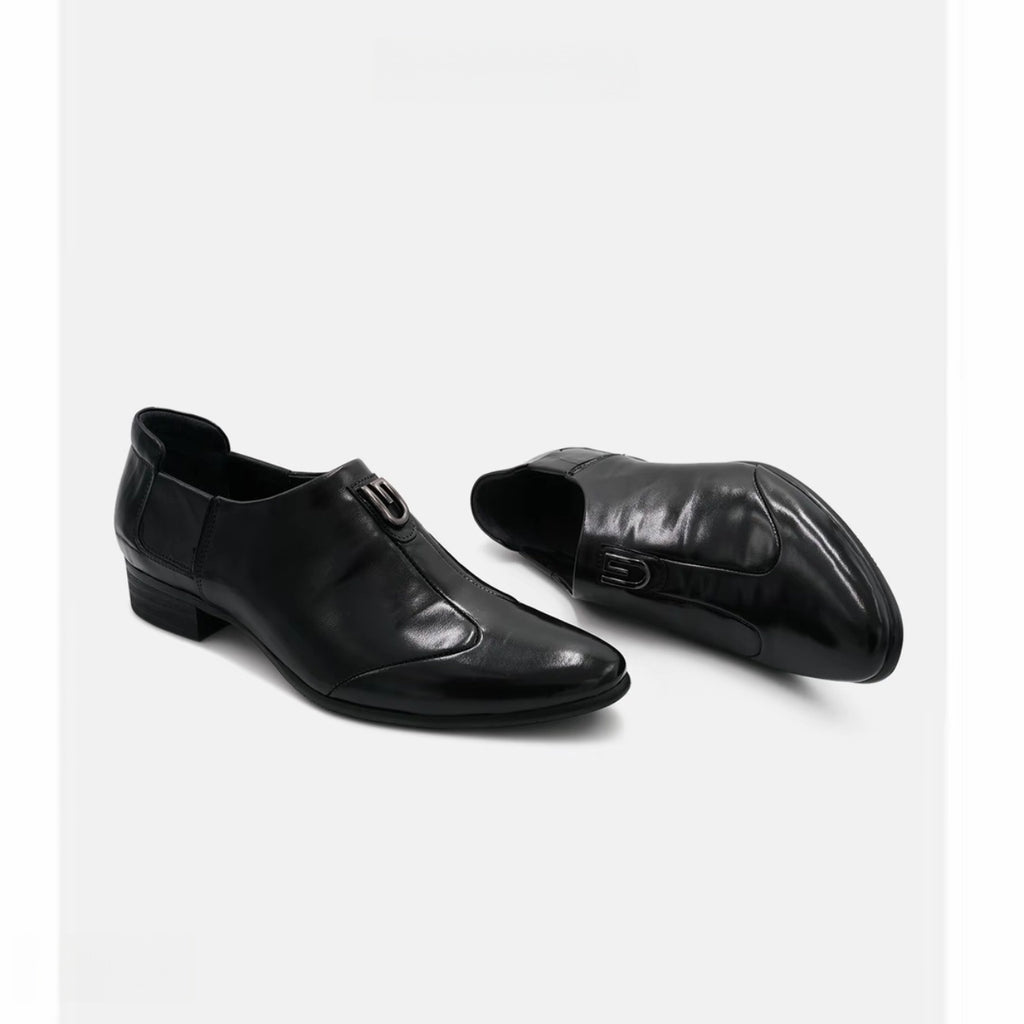2025 Spring and Autumn New Men's Business Formal Leather Shoes New Height Increasing High-End Leather Shoes Men's British Pointed Toe Shoes