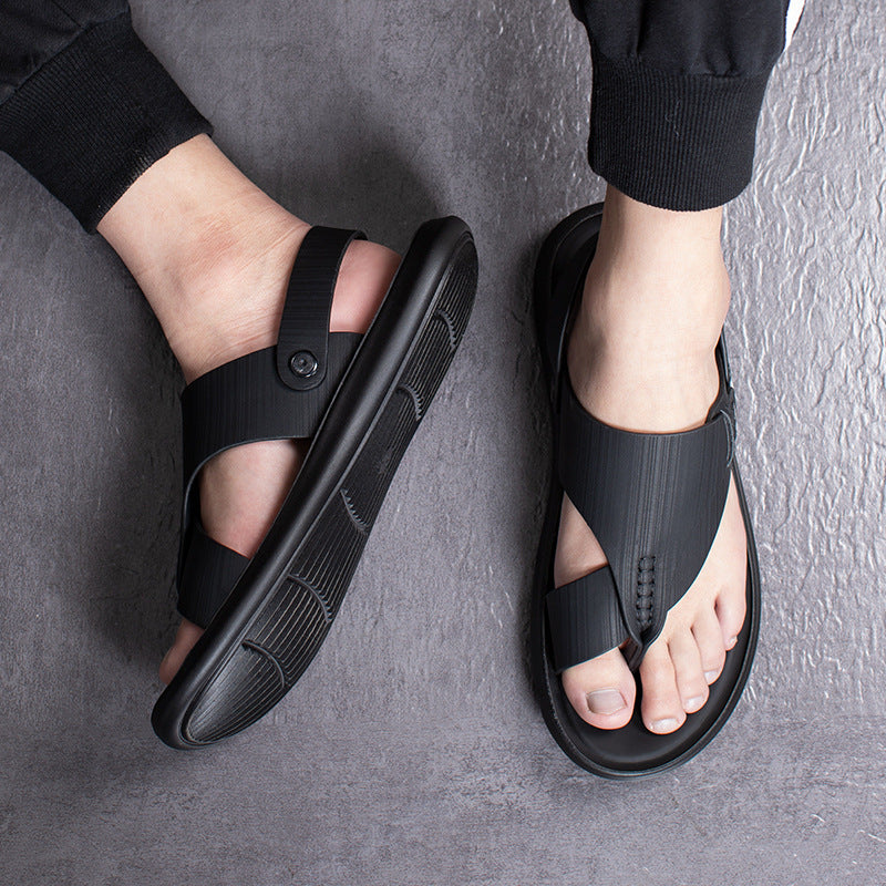 Sandals Men's Summer New Soft Clip Sandals and Slippers Casual Men's Beach Shoes Outdoor Wear Fashion Men's Sandals