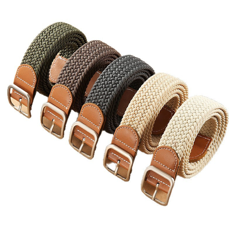 No-Punch Women's Belt, Versatile Denim Belt, Elastic Buckle Belt for Students, Lazy Belt