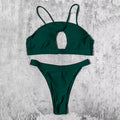 Billion swimming 2025 foreign trade new split bikini women sexy solid color strap low waist hollow swimsuit wholesale
