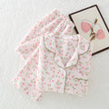 Autumn and Winter pajamas women's quilted warm lapel women's outdoor home wear cotton thickened air-conditioned room Winter pajamas