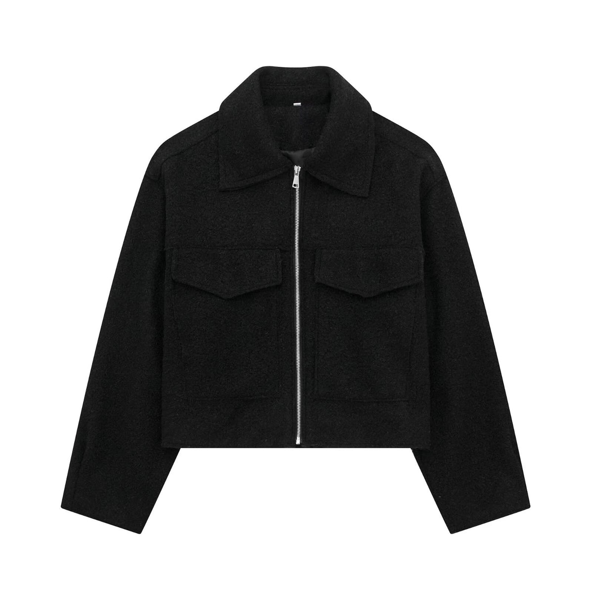 European and American Cross-Border 2025 Winter New Women's Street Fashion Gray Faux Fur Short Lapel Jacket Coat