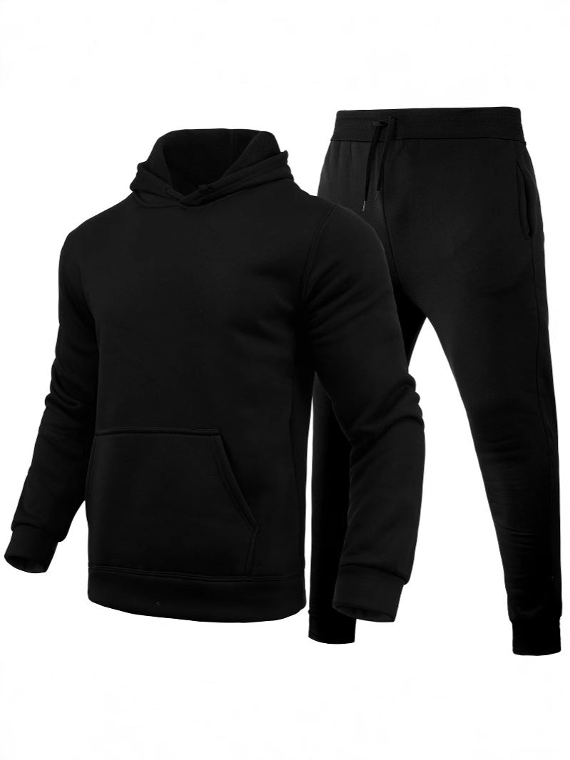 Men's Suit Cross-Border Autumn and Winter Export Pullover Sports Sweatshirt and Sweatpants Fashionable Men's Fleece Hoodie Jacket for Men