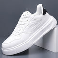 Men's Shoes New Style 2025 Summer Breathable Trendy Niche Versatile Leather Casual Sports Thick-Soled Wear-Resistant Men's Sneakers
