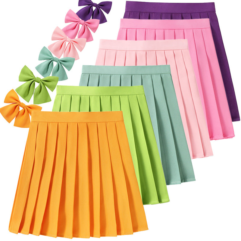 High Waist Pleated Skirt Pleated Skirt Class Uniform Performance Chorus Men and Women Short Skirt