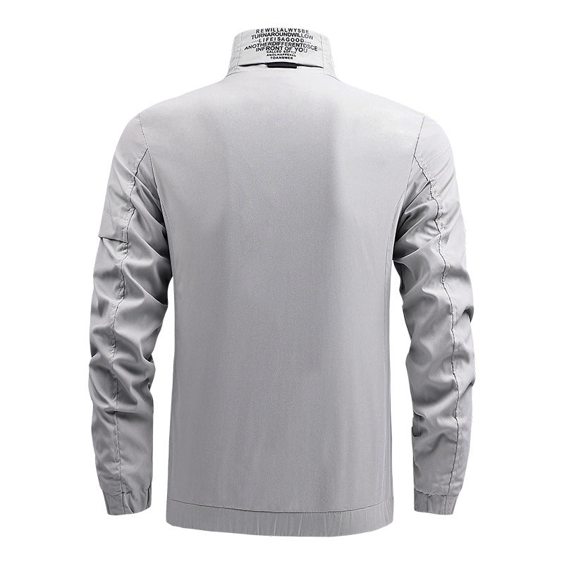 Men's coat spring and autumn and winter 2021 new Korean fashion casual autumn plus size clothes handsome jacket men