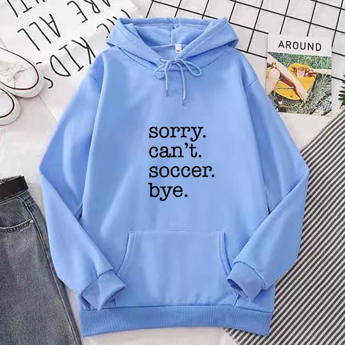 New Cross-Border Autumn and Winter Letter Printed Hoodies and Sweatshirts for Men and Women, Korean Style Trendyy Versatile Tops Amazon