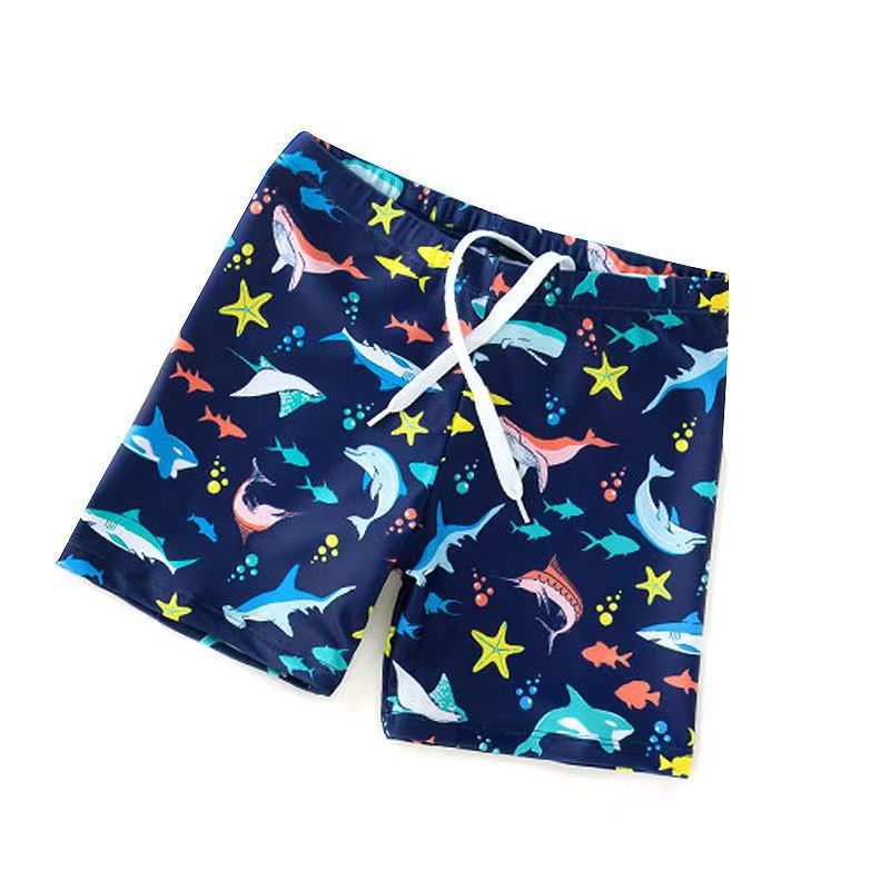 Children's swimwear boys and girls split swimwear swimming trunks suit children's summer quick-drying short-sleeved manufacturers wholesale