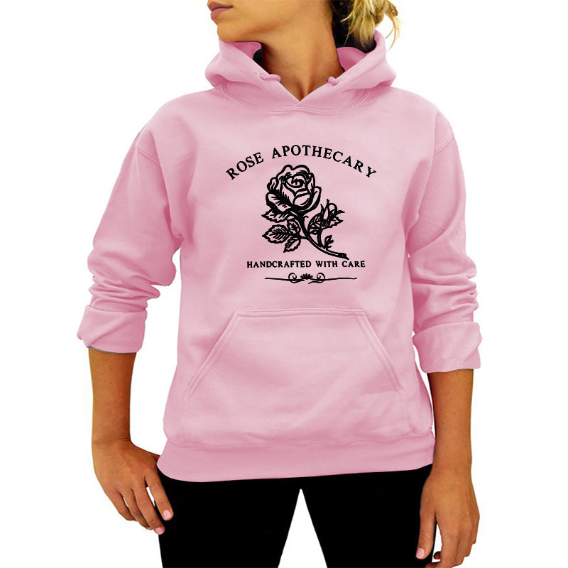 AliExpress Amazon ebay Best Selling Rose Apothecary Rose Printed Hoodie Autumn Winter Europe and America