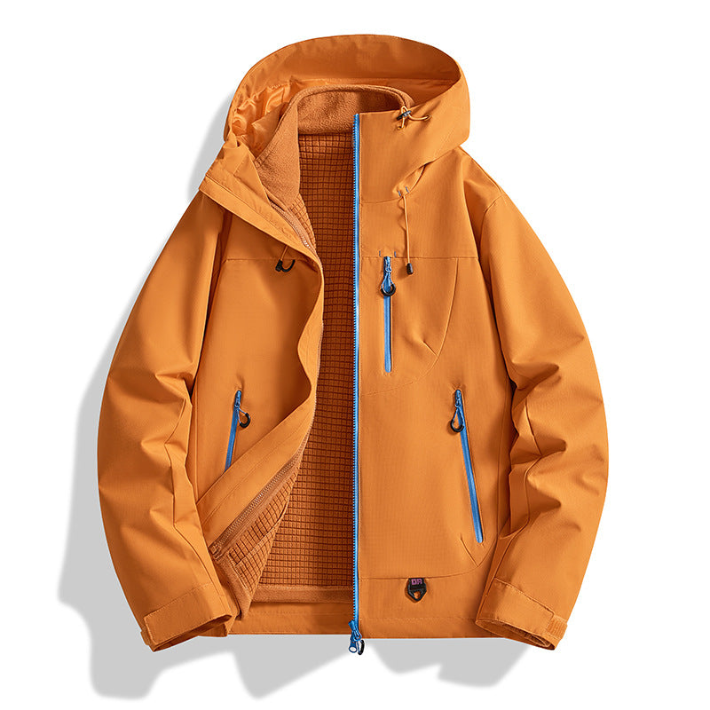 2025 New Style Jacket for Men and Women, Outdoor Three-In-One Windproof and Waterproof Detachable Two-Piece Jacket in Stock