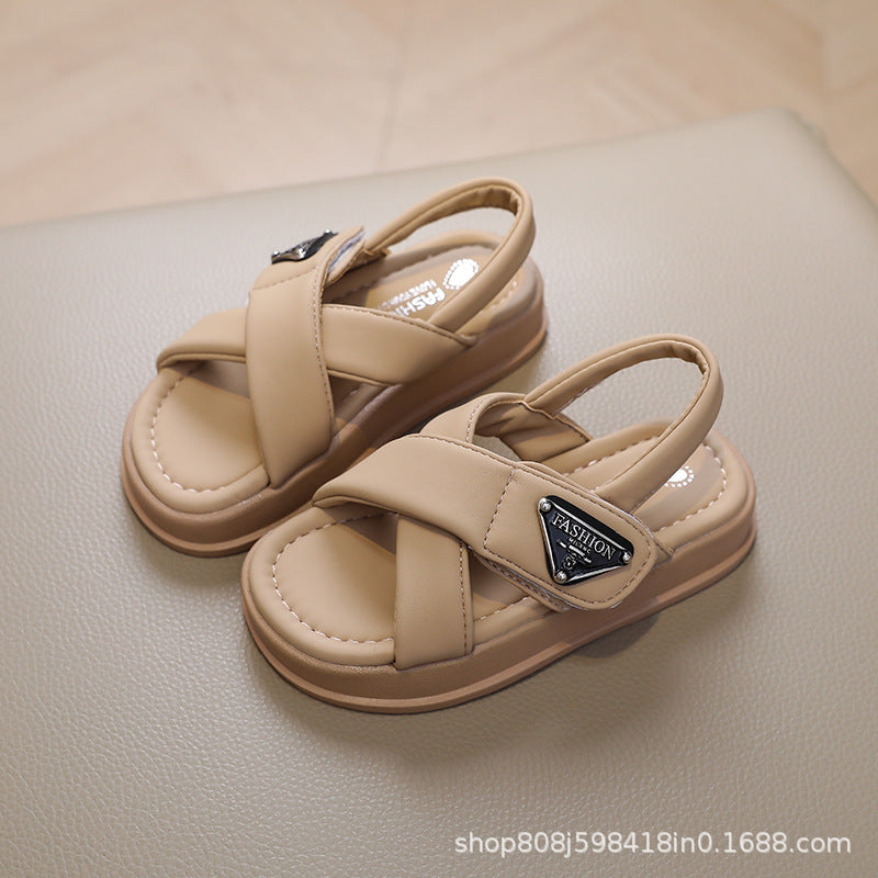 Children's Soft Sole Beach Shoes Girls' Casual Shoes Boys Sandals 2024 Summer New Baby Non-slip Toddler Shoes