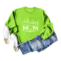 Amazon Wish Independent Station Fashionable Simple Hockey Mom Letter Fun Printed Women's Casual Sweatshirt