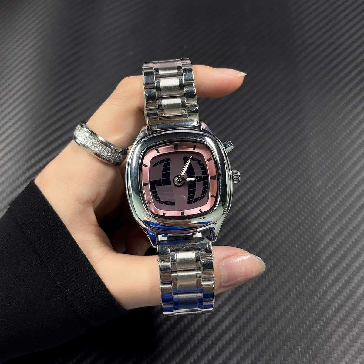 Millennial Retro Fashion Concept Digital Display Sports Men's Watch with Analog Numbers, Niche Ins Trendy Brand Quartz Watch