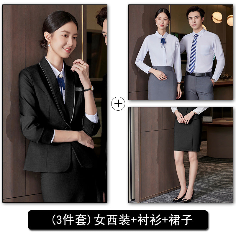 Professional Vest Suit Suit Female Property Jewelry Hotel Ktv Front Desk Receptionist Beautician Work Clothes